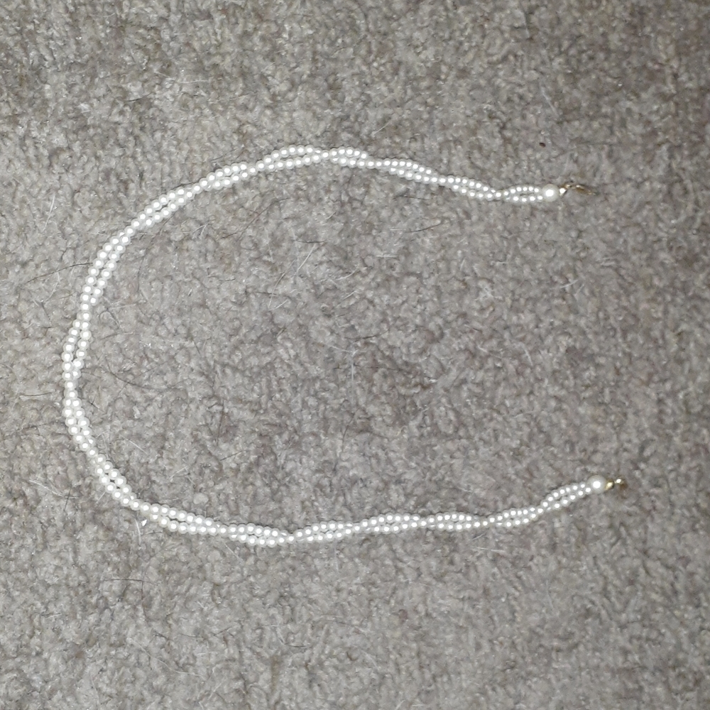Fake pearl necklace